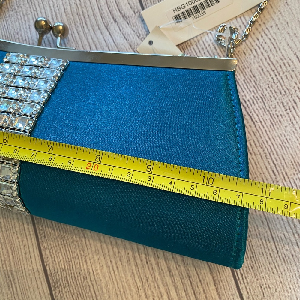 Teal and Bling Evening Bag ๐ - Picture 8 of 11